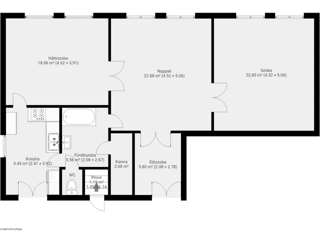 Eladó lakás Balassagyarmat, Nyírjes 87 nm