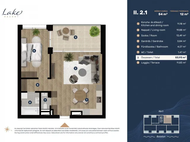 Eladó lakás Keszthely, Entz Géza sétány 11-13 60 nm