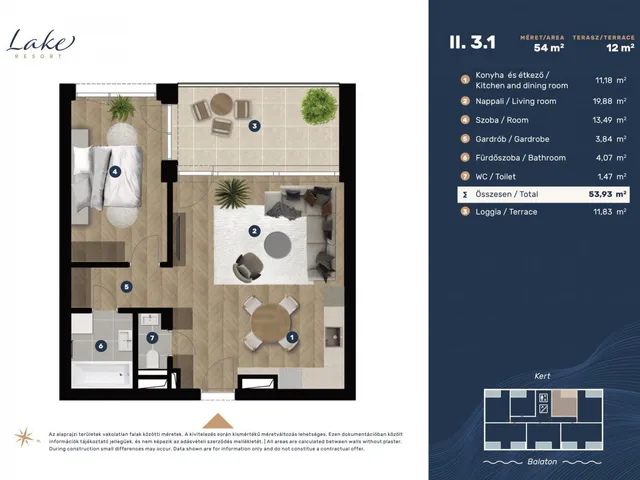 Eladó lakás Keszthely, Entz Géza sétány 11-13 60 nm