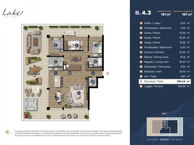 Eladó lakás Keszthely, Entz Géza sétány 11-13 228 nm