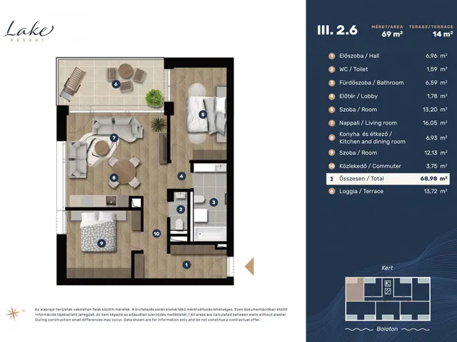 Eladó lakás Keszthely, Entz Géza sétány 11-13 76 nm