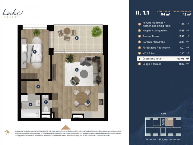 Eladó lakás Keszthely, Entz Géza sétány 11-13 60 nm
