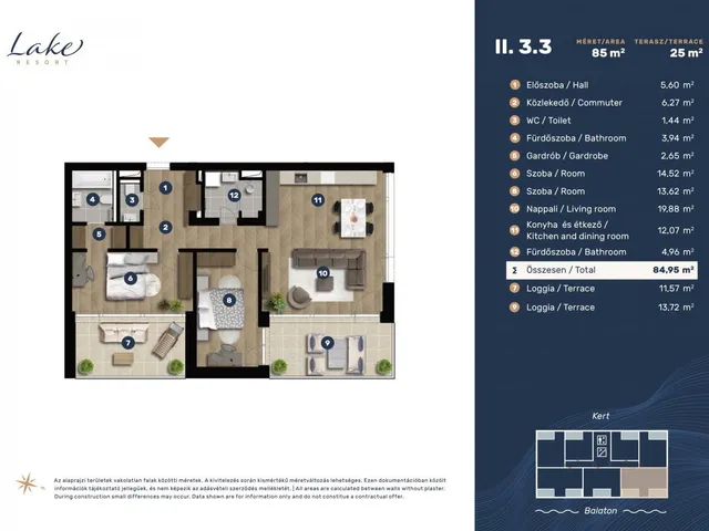 Eladó lakás Keszthely, Entz Géza sétány 11-13 97 nm