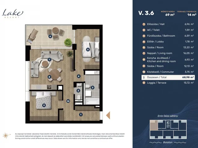 Eladó lakás Keszthely 76 nm