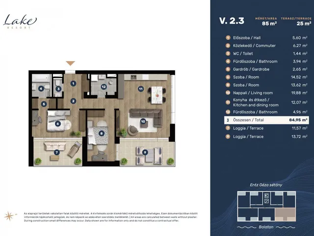 Eladó lakás Keszthely, Entz Géza sétány 11-13 97 nm