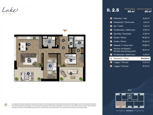 Eladó lakás Keszthely, Entz Géza sétány 11-13 98 nm