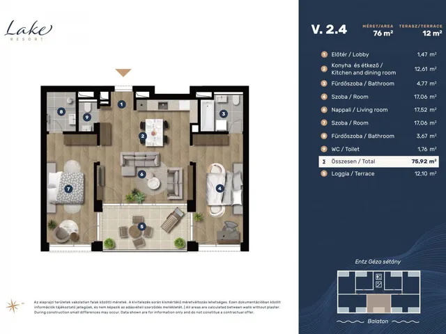 Eladó lakás Keszthely, Entz Géza sétány 11-13 82 nm