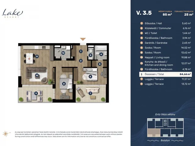 Eladó lakás Keszthely 97 nm