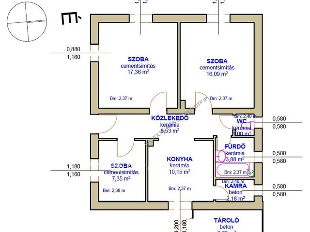 Eladó ház Tiszaszőlős 66 nm