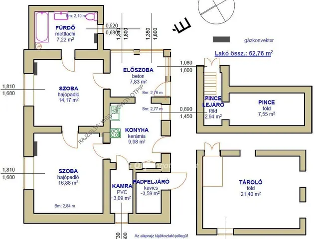 Eladó ház Abádszalók 62 nm