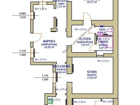 Eladó ház Tiszafüred 102 nm