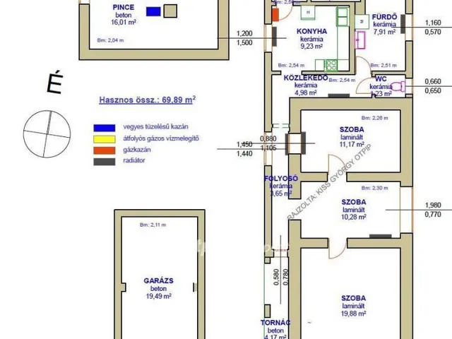 Eladó ház Tiszafüred 69 nm