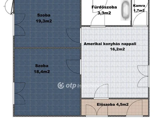 Eladó ház Tiszaörs 63 nm
