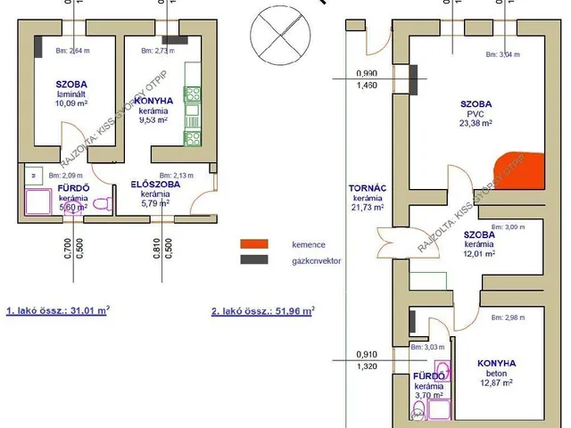 Eladó ház Tiszanána 83 nm
