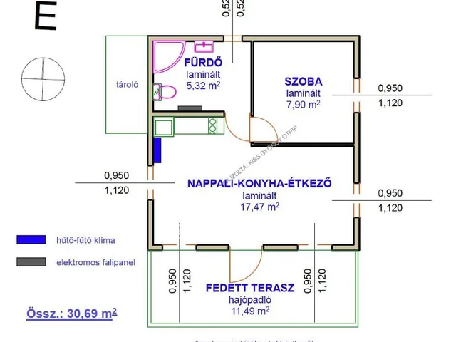 Eladó ház Tiszaszőlős 30 nm
