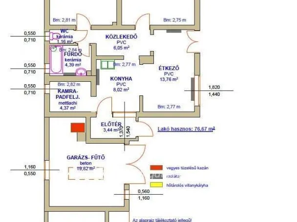Eladó ház Tiszafüred 76 nm