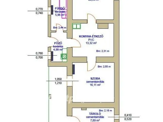 Eladó ház Tiszafüred 82 nm