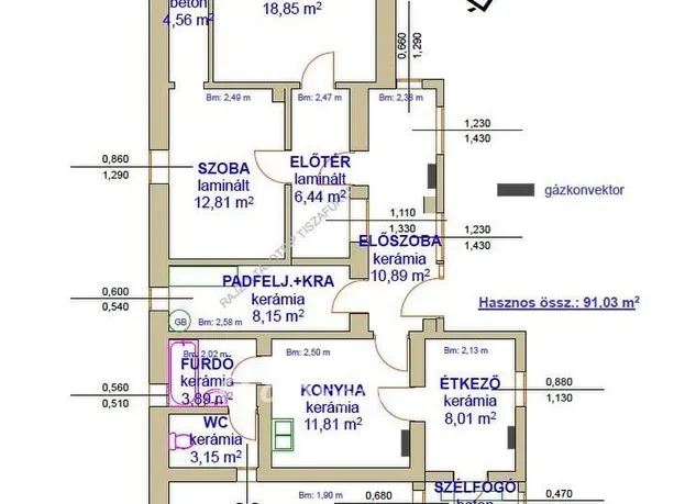 Eladó ház Tiszaszőlős 91 nm
