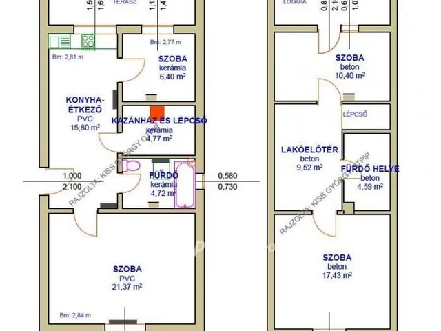 Eladó ház Tiszaszőlős 95 nm