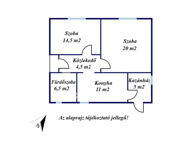 Eladó ház Tiszafüred 62 nm