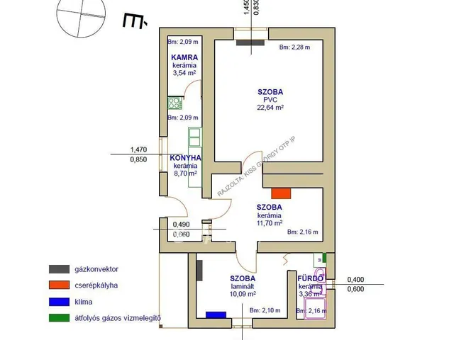 Eladó ház Egyek 60 nm