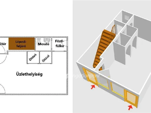 Eladó kereskedelmi és ipari ingatlan Tiszafüred 51 nm