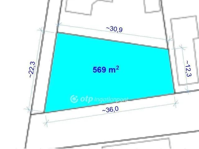 Eladó telek Poroszló 569 nm