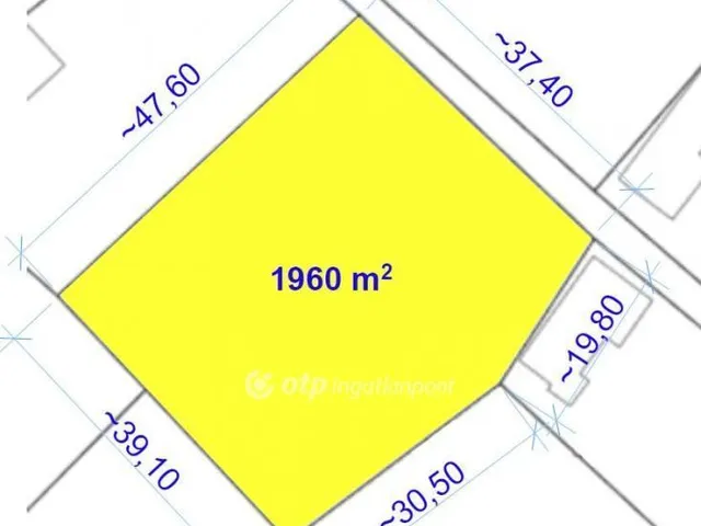Eladó telek Poroszló 1960 nm
