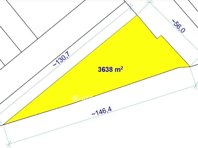 Eladó telek Kisköre 3638 nm