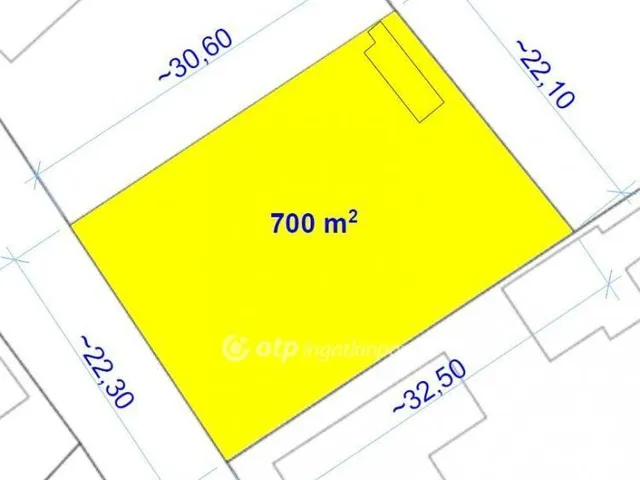 Eladó telek Poroszló 700 nm