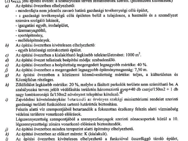 Eladó telek Tiszafüred 642 nm