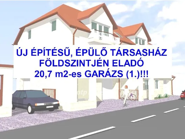 Eladó garázs Tiszafüred 20 nm