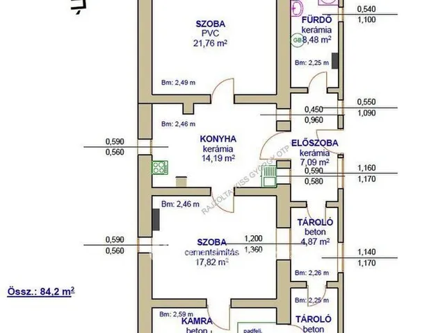 Eladó ház Tiszafüred 84 nm