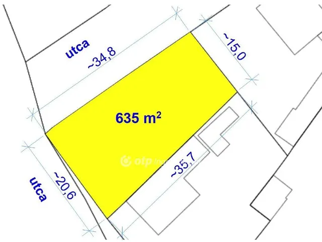 Eladó telek Poroszló 635 nm