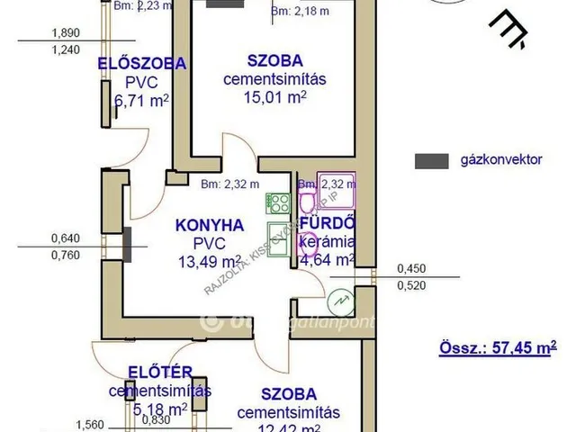 Eladó ház Tiszafüred 57 nm