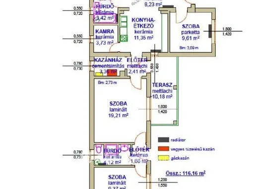 Eladó ház Tiszafüred 116 nm