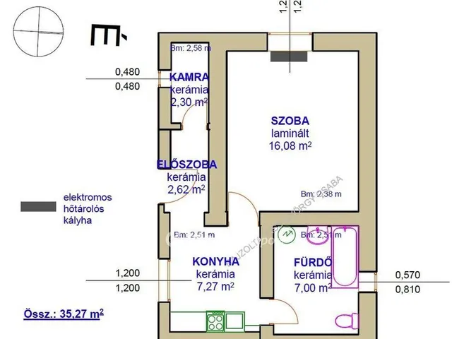 Eladó ház Tiszafüred 35 nm