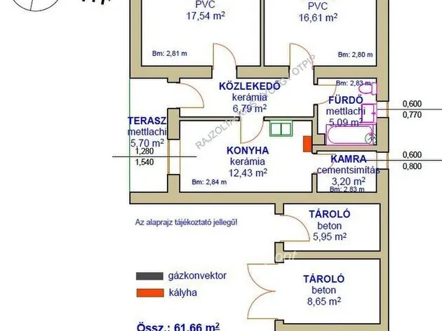 Eladó ház Kunmadaras 61 nm