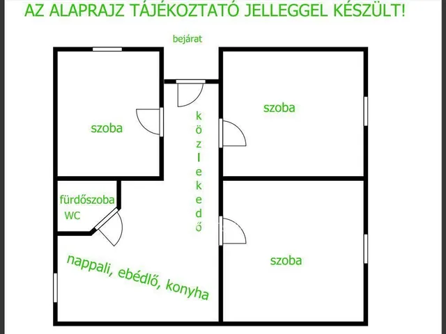 Eladó ház Egyek 83 nm