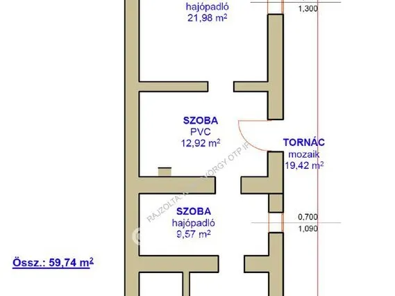 Eladó ház Poroszló 59 nm