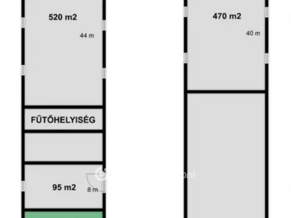 Kiadó kereskedelmi és ipari ingatlan Tarján 280 nm