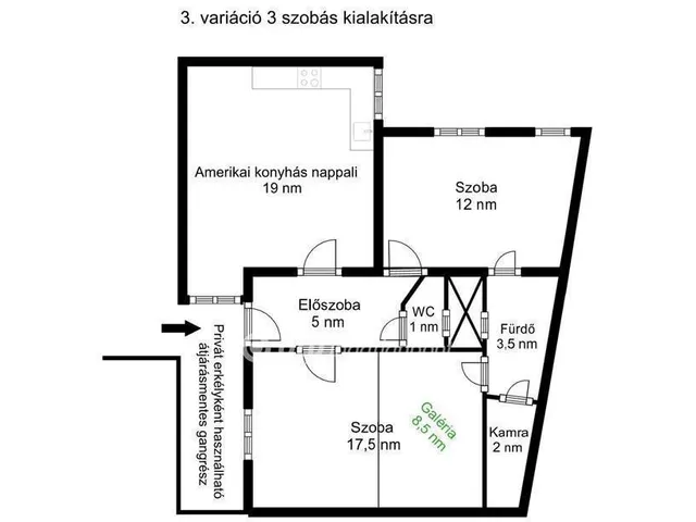 Eladó lakás Budapest VIII. kerület 60 nm