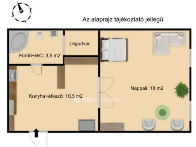 Eladó lakás Budapest XIV. kerület, Törökőr 32 nm