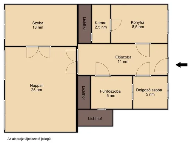 Eladó lakás Budapest VIII. kerület, Corvin negyed 70 nm