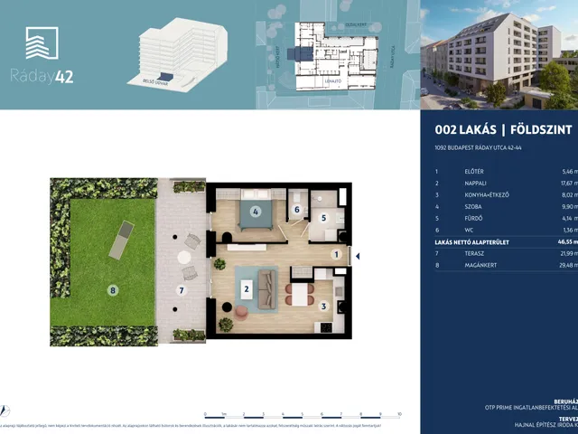 Eladó lakás Budapest IX. kerület, Belső Ferencváros, Ráday utca 42 46 nm