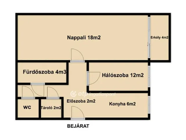 Eladó lakás Budapest XXI. kerület, Erdősor 50 nm