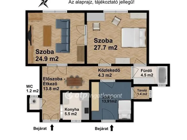 Eladó lakás Budapest VIII. kerület, Tisztviselőtelep 95 nm