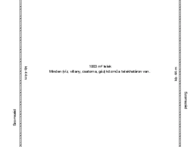 Eladó telek Budapest III. kerület, Ürömhegy 1003 nm