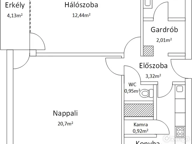 Kiadó lakás Budapest I. kerület, Naphegy 52 nm