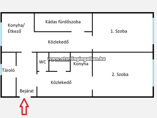 Eladó lakás Budapest V. kerület, Belváros, Nyugati tér 70 nm